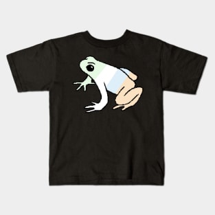 Pixel Unlabeled Frog Kids T-Shirt